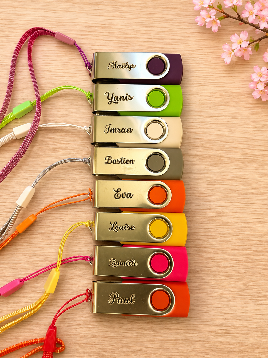 Clé USB personnalisée twister, plusieurs capacités