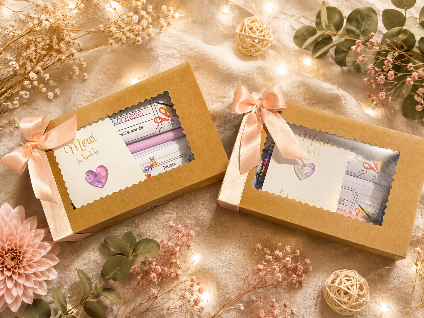 Coffret personnalisé pour maître, maîtresse, ATSEM ou APE