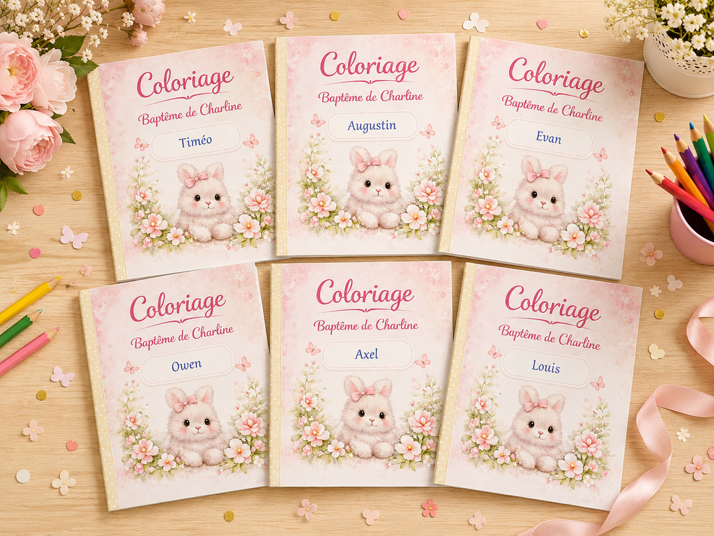Coloriage personnalisé à thème pour enfant