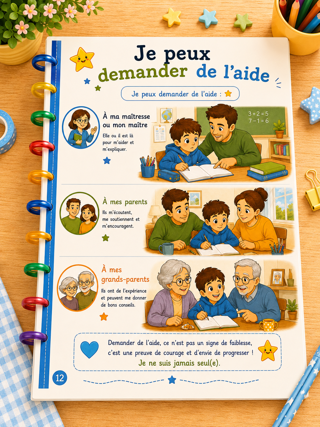 Guide de rentrée au CP, cahier ludique pour écolier