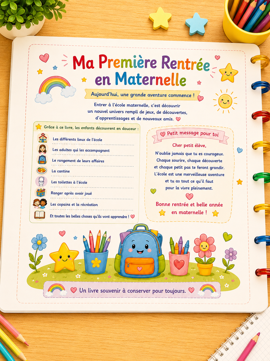 Guide de rentrée en maternelle pour tout-petit