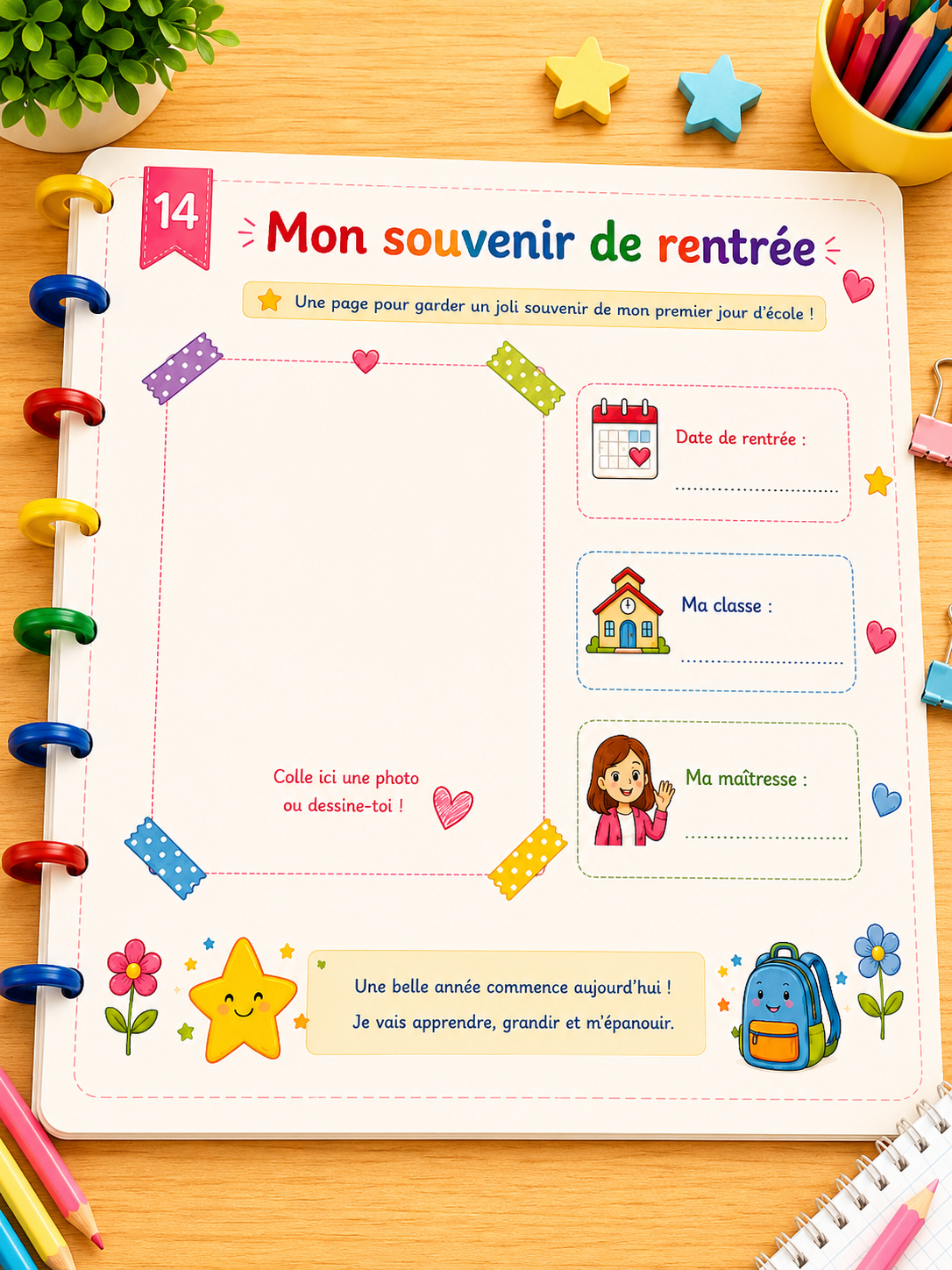 Guide de rentrée en maternelle pour tout-petit
