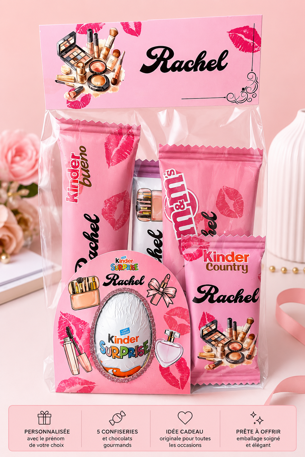 Pochette gourmande personnalisée avec prénom